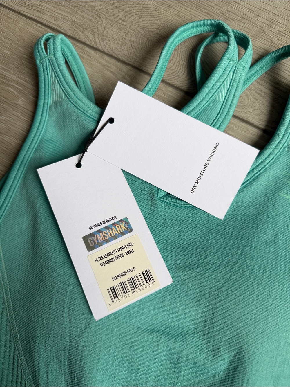 Gymshark nwt Seamless Longline Sports Bra - spearmint small - Picture 4 of 7